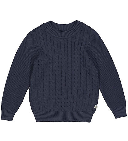 Müsli Blouse - Knitted - Cable - Night Blue