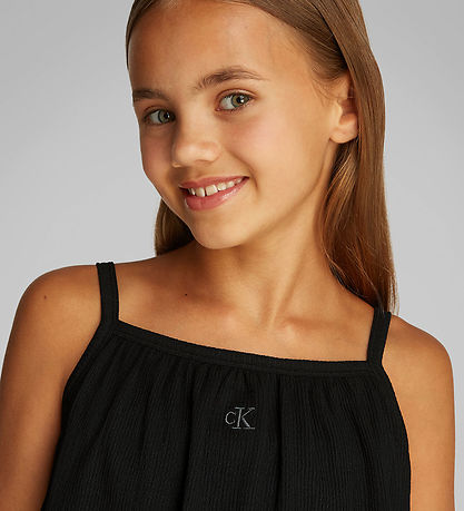 Calvin Klein Kjole - Crinkle Layered - CK Sort