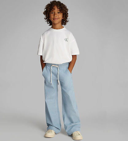 Calvin Klein Hosen - Chino - Azurblau Light