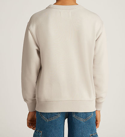 Sweat-shirt Calvin Klein - Contour Mono - Gris Château