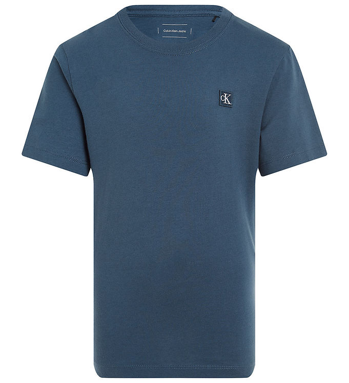 Calvin Klein T-shirt - Mono Mini Badge - Oceana