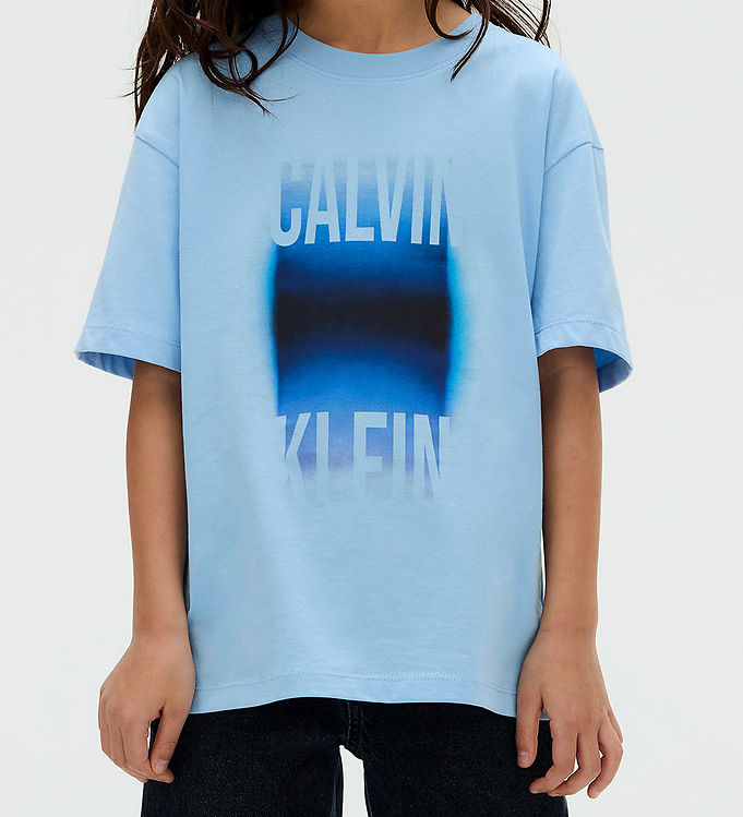 Calvin Klein Gradient Graphic T-shirt - Blue Bell