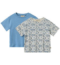 Wheat T-shirt - 2-pak - Ella - Summer Flowers Wheat T-shirt - 2-pak - Ella - Summer Flowers