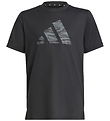 adidas Performance T-shirt - J TR-ES CAM TE - Sort adidas Performance T-shirt - J TR-ES CAM TE - Sort