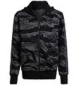 adidas Performance Cardigan - J CAMO FZ HD - BLACK/GREFIV adidas Performance Cardigan - J CAMO FZ HD - BLACK/GREFIV