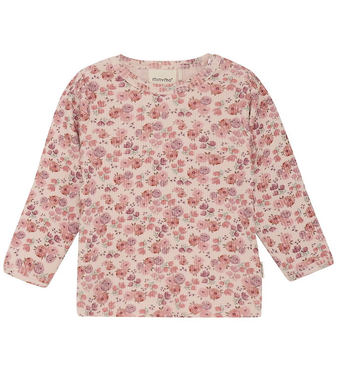 Minymo Bluse - Rib - Peach Whip