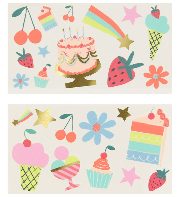Meri Meri Tatoveringer - Birthday