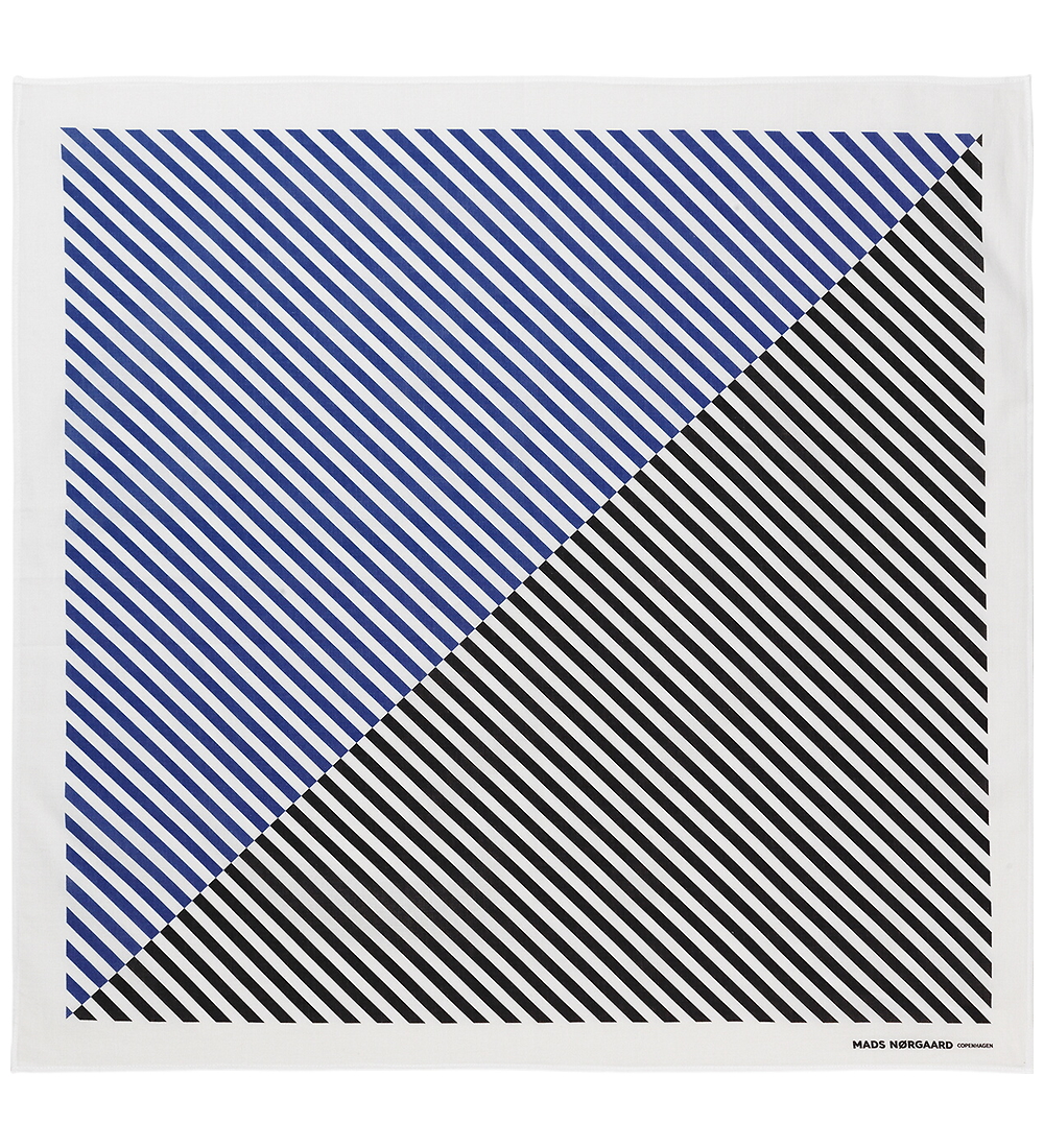 charpe Mads Nrgaard - 55x55cm - BleuissementJet Black Rayures - Mads Nrgaard - UneTaille - charpe 13$