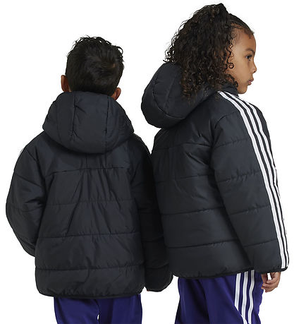 adidas Originals Fóðraður jakki - Svart/Hvítt