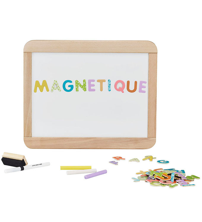 Jeujura dobbeltsidet tavle - magnetisk og kridt