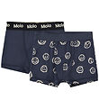 Molo Boxershorts - Justin - 2-pak - Moods Blue Molo Boxershorts - Justin - 2-pak - Moods Blue