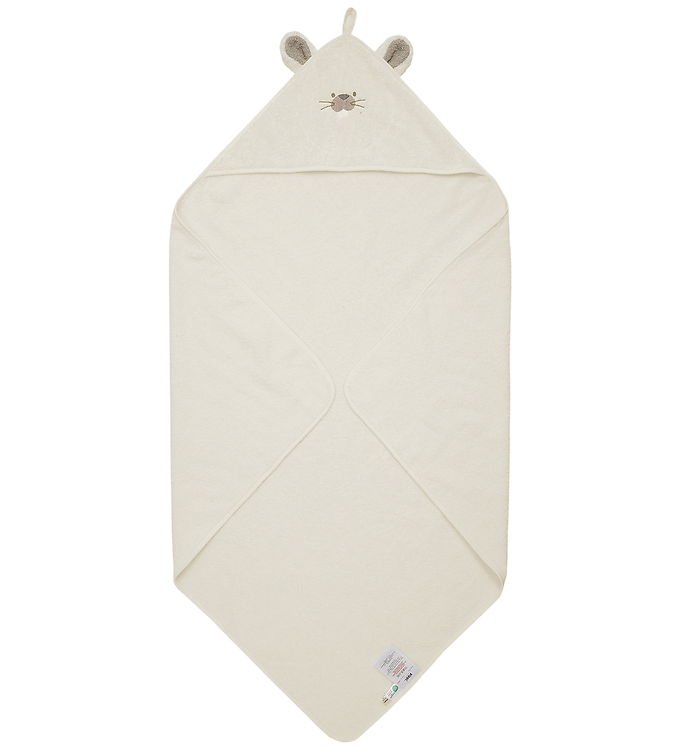 Pippi Babyhåndklæde – 83 x 83 cm – Egret