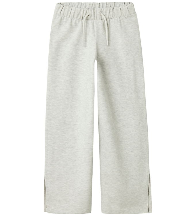 Name It Sweatpants - NmfKassie Wide - Light Grey Melange