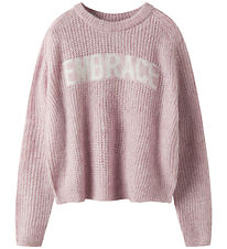 Name It Bluse - Strik - Short Knit - NkfKerda - Burnished Lilac Name It Bluse - Strik - Short Knit - NkfKerda - Burnished Lilac