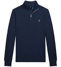 Polo Ralph Lauren Bluse m. Lynlås - Navy Polo Ralph Lauren Bluse m. Lynlås - Navy