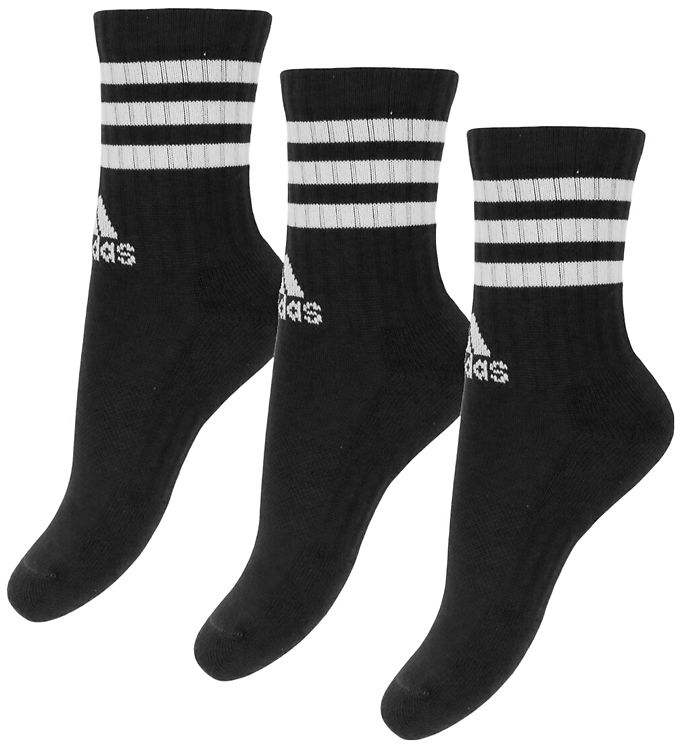 adidas Performance Strømper - 3-pak - 3S C CRW - Sort/Hvid