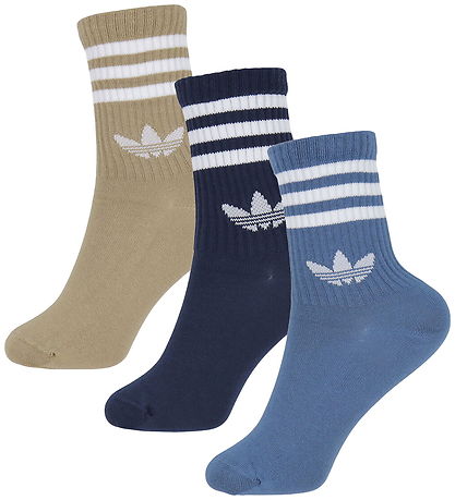 adidas Originals Strømper - 3-pak - 3S Crew - Ashblu/Nindig/Card