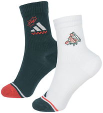 adidas Performance Strømper - 2-pak - Pizza - White/Aurivy/Wonwh adidas Performance Strømper - 2-pak - Pizza - White/Aurivy/Wonwh