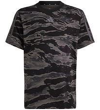adidas Performance T-shirt - J Camo - Black/Grefiv adidas Performance T-shirt - J Camo - Black/Grefiv