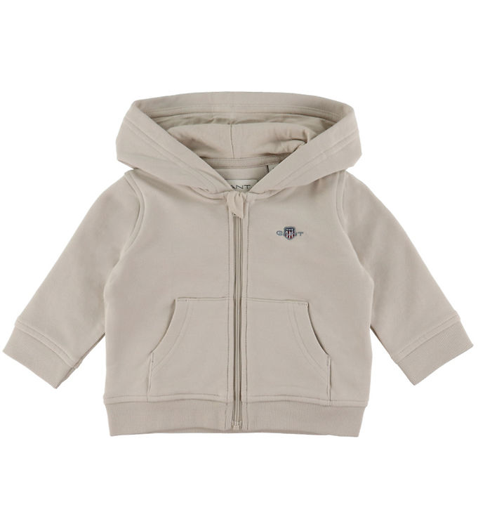 GANT Cardigan - Shield - Soft Oat