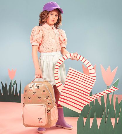 Jeune Premier Rygsæk - New Bobbie - 20L - Cherry Pompon