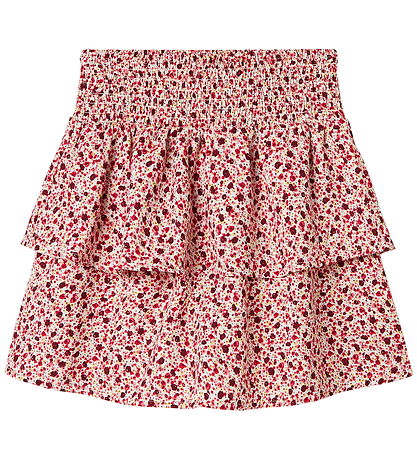 Name It Nederdel - NkfKanva - Bright White/Flower