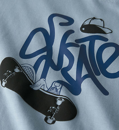 Name It T-shirt - NkmLeroy - Dusty Blue Name It T-shirt - NkmLeroy - Dusty Blue