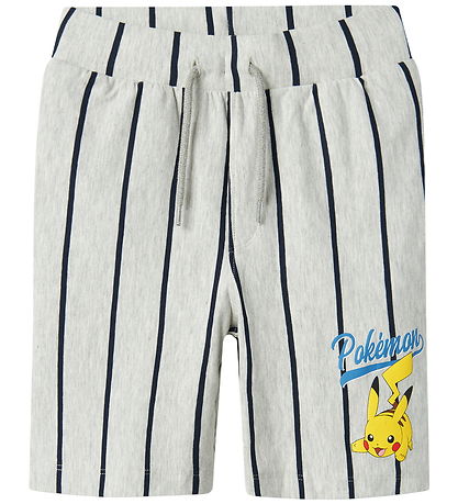 Name It Shortssæt - NkmMaska - Pokémon - Lysegråmeleret Name It Shortssæt - NkmMaska - Pokémon - Lysegråmeleret