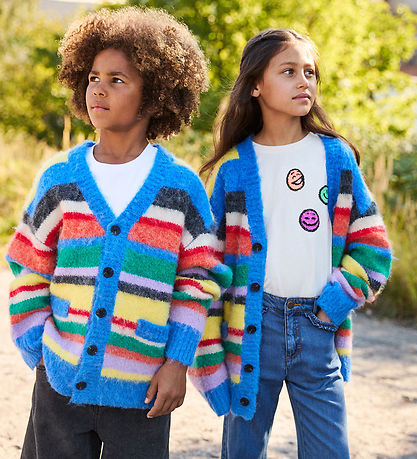 Molo Cardigan - Strik - Uld - Brutus - Fyzzy Stripe Molo Cardigan - Strik - Uld - Brutus - Fyzzy Stripe