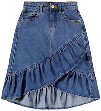 Molo Nederdel - Denim - Belinda - Mid Blue Denim Molo Nederdel - Denim - Belinda - Mid Blue Denim