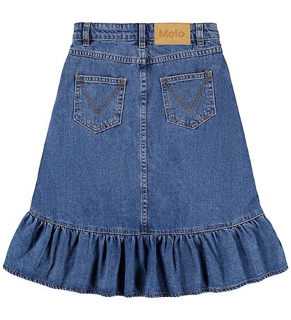 Molo Skirt - Denim - Belinda - Mid Blue Denim