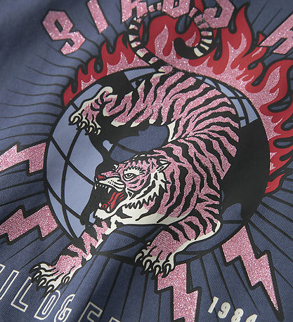 Name It T-shirt - NkfKassandra - Blue Indigo m. Glitter Name It T-shirt - NkfKassandra - Blue Indigo m. Glitter