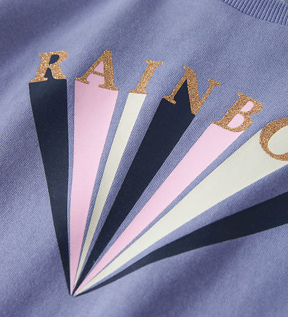 Name It T-shirt - NmfKatinka - Purple Impression m. Glitter Name It T-shirt - NmfKatinka - Purple Impression m. Glitter