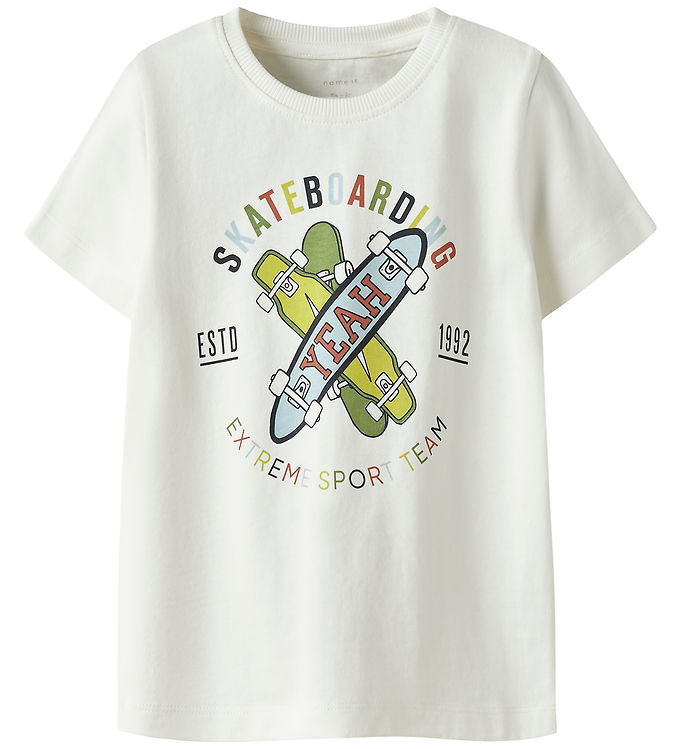 Name It T-shirt - NmmKarlton - Coconut Milk