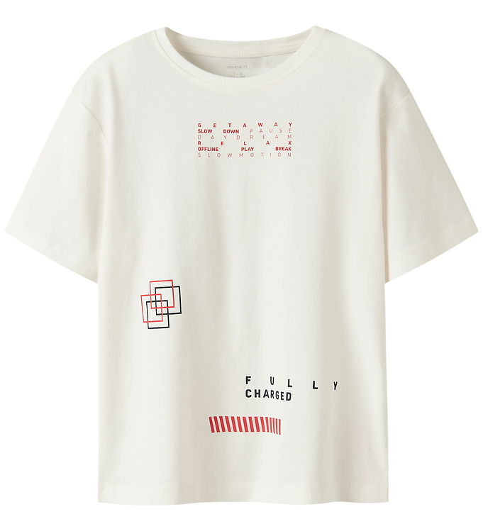 Name It T-shirt - NkmKingston - Coconut Milk