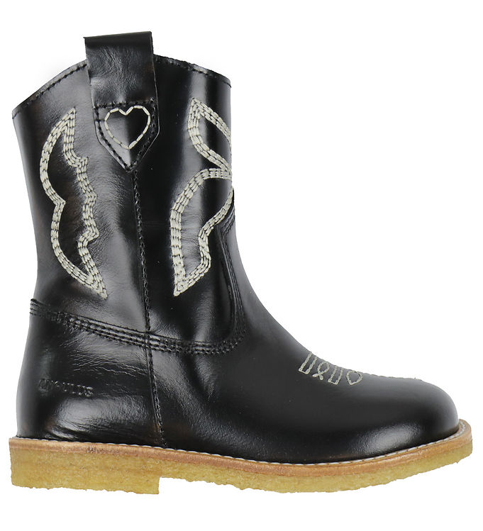 Angulus Støvler - Cowboy - Sort