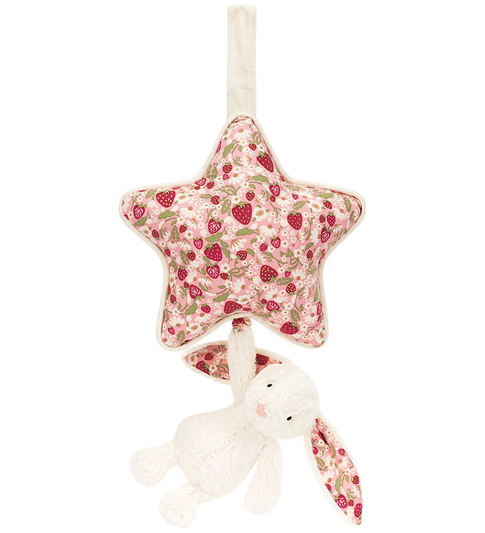 Jellycat Musikuro - 30x19 cm - Blossom Cream Kanin - Bær