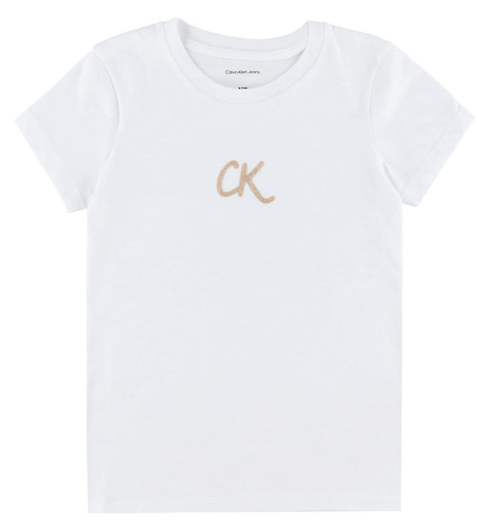 Calvin Klein T-shirt - Glitter - Bright White