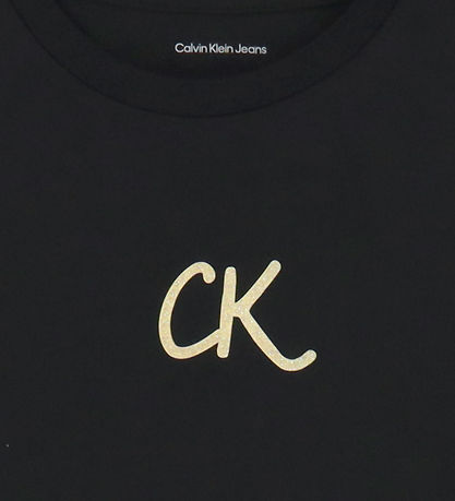 Calvin Klein T-Shirt - Glitter - Ck Black Calvin Klein T-Shirt - Glitter - Ck Black