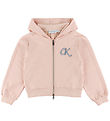 Calvin Klein Cardigan - Terry Zip Up - Spanish Villa Pink Calvin Klein Cardigan - Terry Zip Up - Spanish Villa Pink