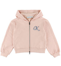 Calvin Klein Cardigan - Terry Zip Up - Spanish Villa Pink Calvin Klein Cardigan - Terry Zip Up - Spanish Villa Pink