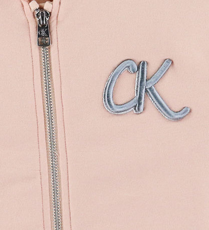 Calvin Klein Cardigan - Terry Zip Up - Spanish Villa Pink Calvin Klein Cardigan - Terry Zip Up - Spanish Villa Pink