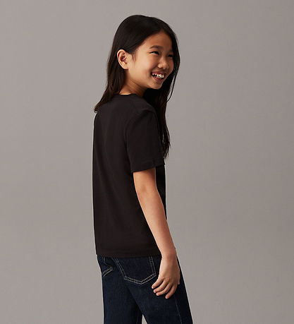Calvin Klein T-shirt - Mono Mini Badge - Ck Sort Calvin Klein T-shirt - Mono Mini Badge - Ck Sort