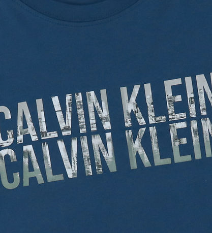 T-Shirt Calvin Klein - Saisonnier Logo - Blue Jean
