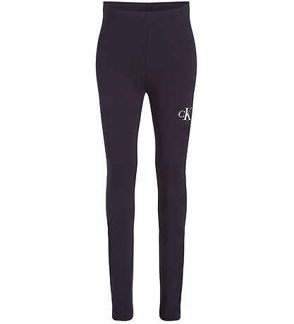 Calvin Klein Leggings - Ck Logo - Ck Sort Calvin Klein Leggings - Ck Logo - Ck Sort