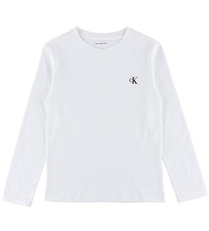 Calvin Klein Bluse - 2-pak - Chest Mono - Ck Black/Bright White Calvin Klein Bluse - 2-pak - Chest Mono - Ck Black/Bright White