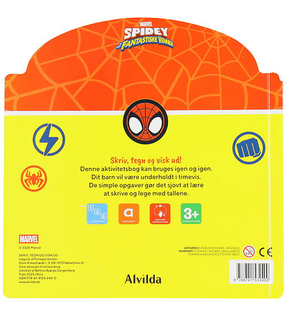 Alvilda Aktivitetsbog - Marvel Spidey - Skriv, Tegn & Visk Ud Alvilda Aktivitetsbog - Marvel Spidey - Skriv, Tegn & Visk Ud