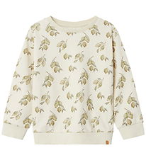 Lil' Atelier Sweatshirt - NmnJobo - Turtledove/Lemons Lil' Atelier Sweatshirt - NmnJobo - Turtledove/Lemons