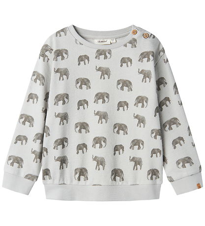 Lil' Atelier Sweatshirt - NmmDias - Vapor Blue/Elephant