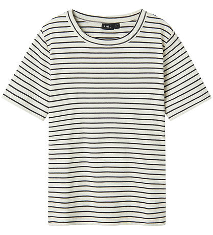 LMTD T-shirt - Rib - NlfHinaja - Dark Grey Melange/White Stripes LMTD T-shirt - Rib - NlfHinaja - Dark Grey Melange/White Stripes